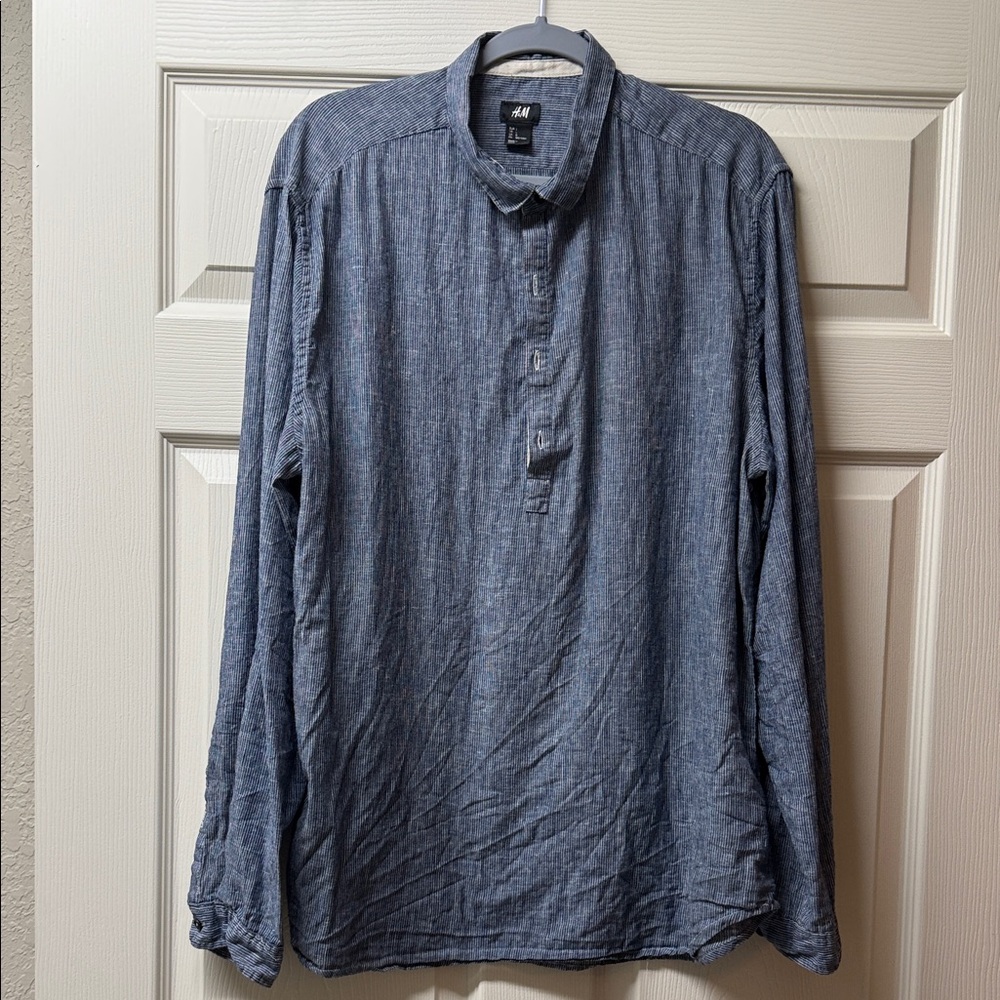 H&M Denim Blue Casual Shirt